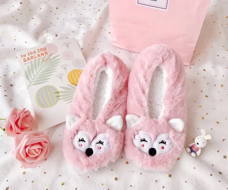 Adorable Animal Plush Slippers for Women