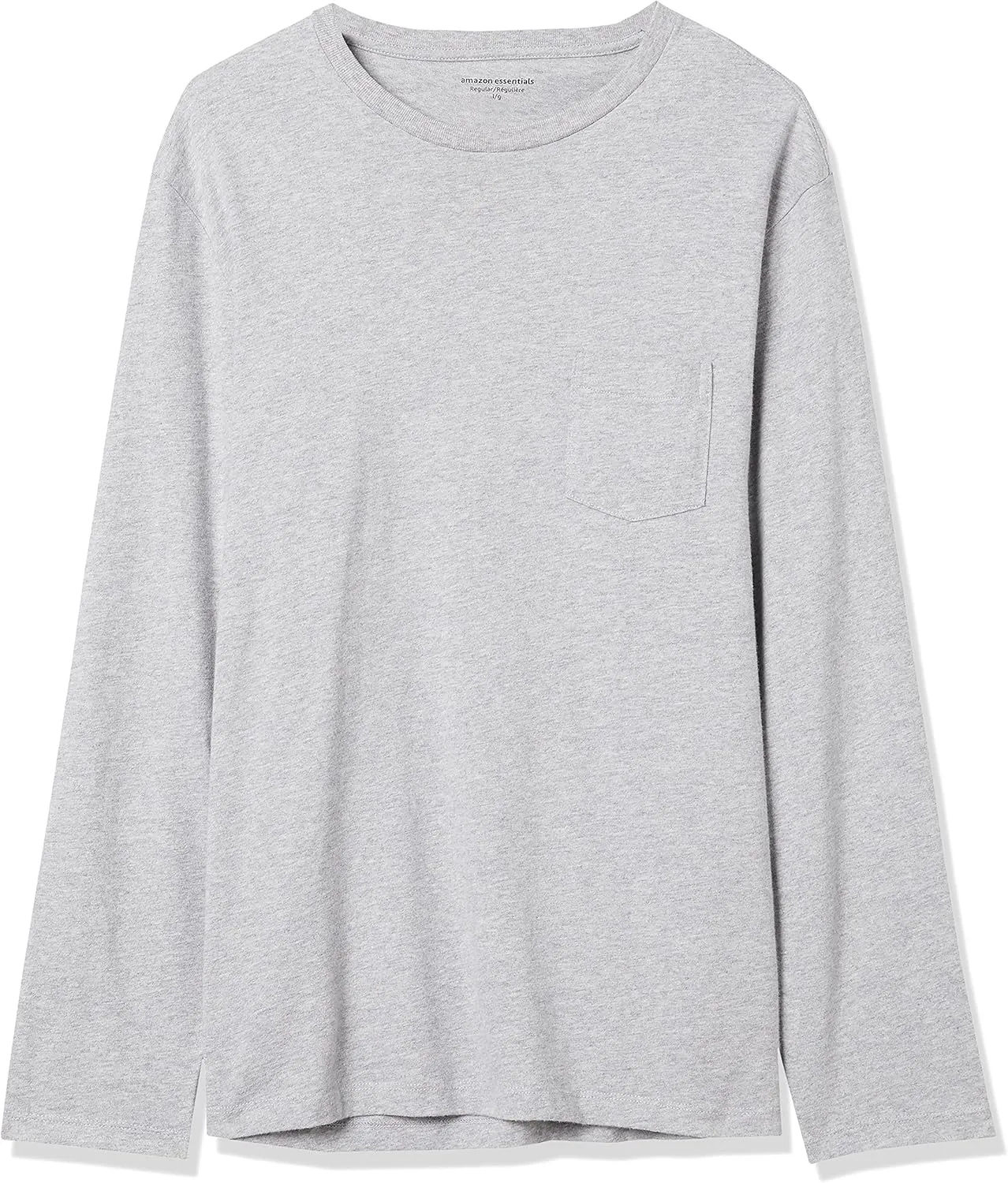 Amazon Essentials Men's Regular-Fit Crewneck T-Shirts, Long-Sleeve