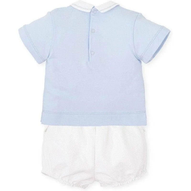 Baby boys Blue 2 Piece Short Set
