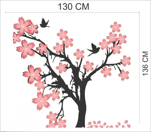 Best Stuff - Beautiful Blossom Tree Wall Sticker for Kids Room Home Decor (136 cm x 130 cm)- Code BA 32