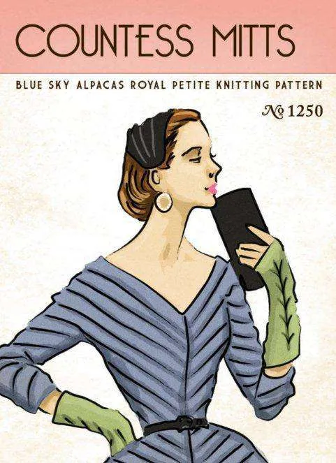 Blue Sky Alpacas Royal Petites Countess Mitts PATTERN ONLY