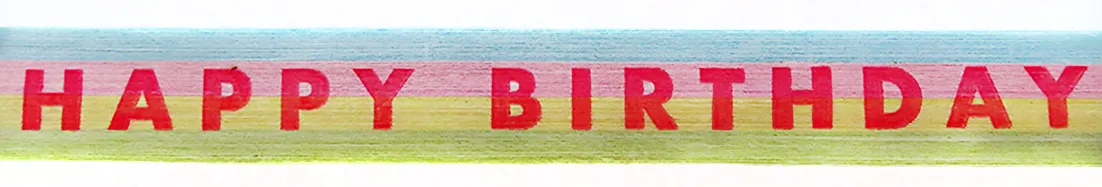 Bright Birthday Stripe