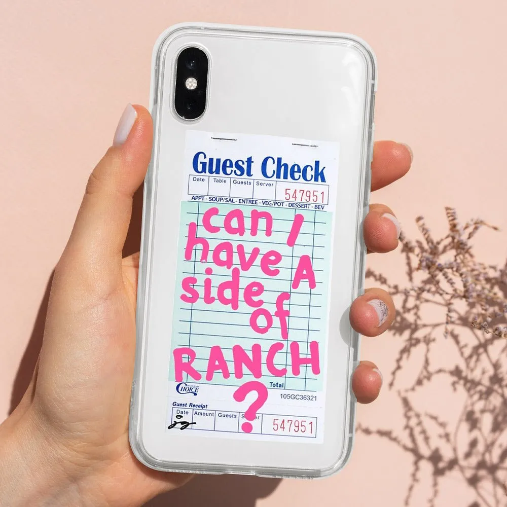 Can I Have A Side Of Ranch Transparent Phone Case