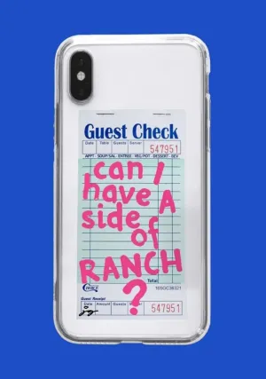 Can I Have A Side Of Ranch Transparent Phone Case
