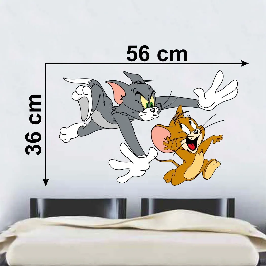 Divine Printry Catroon Design Wall Sticker Size - (56 * 36) cm - (DP0000671L)