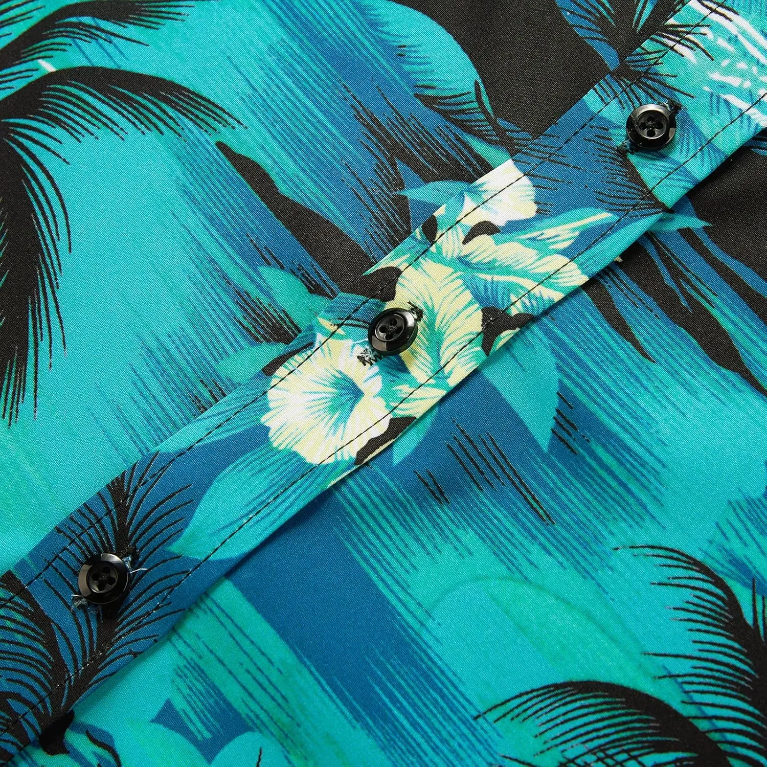 EUOW Men's Hawaiian Shirt Short Sleeve Printed Button Down Summer Beach Dress Shirts