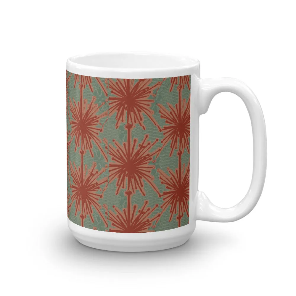 Flower Power Coffee Mug – Coral