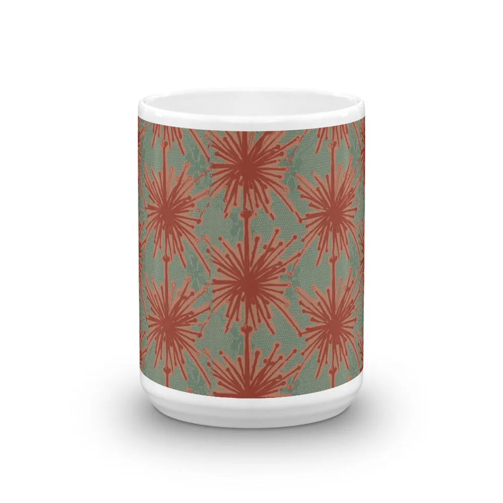 Flower Power Coffee Mug – Coral