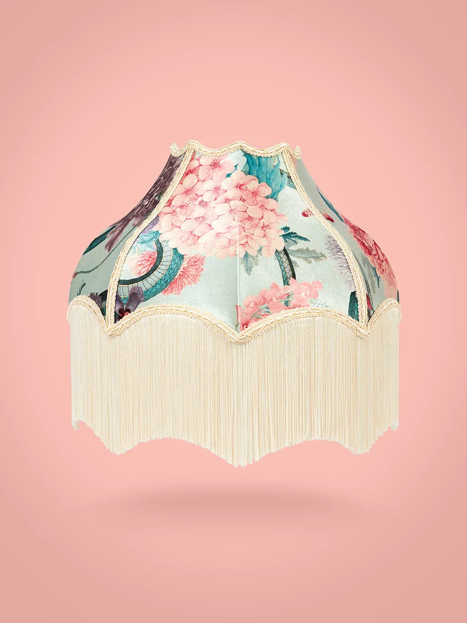 Forbidden Bloom 'Peppermint' Fringed Bette Lampshade