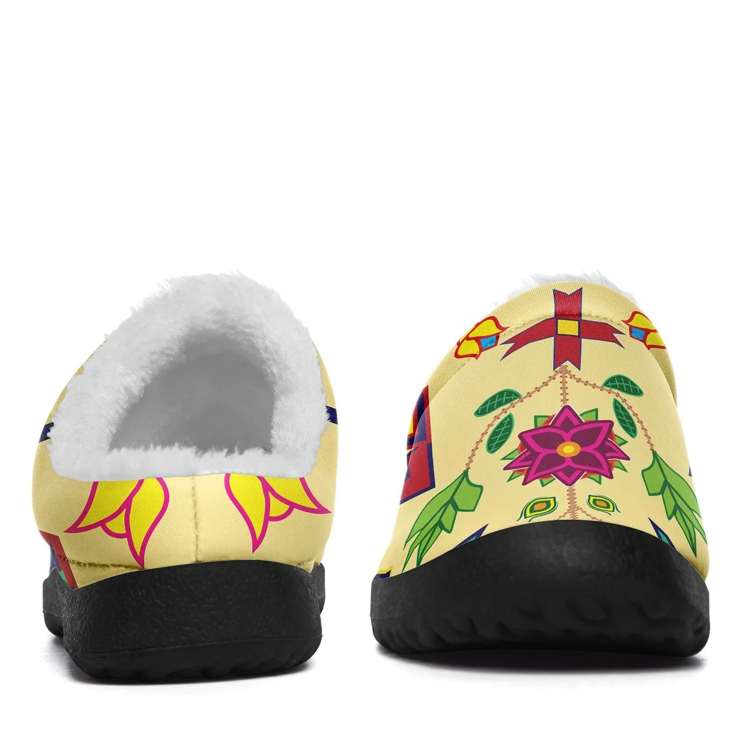 Geometric Floral Spring Vanilla Ikinnii