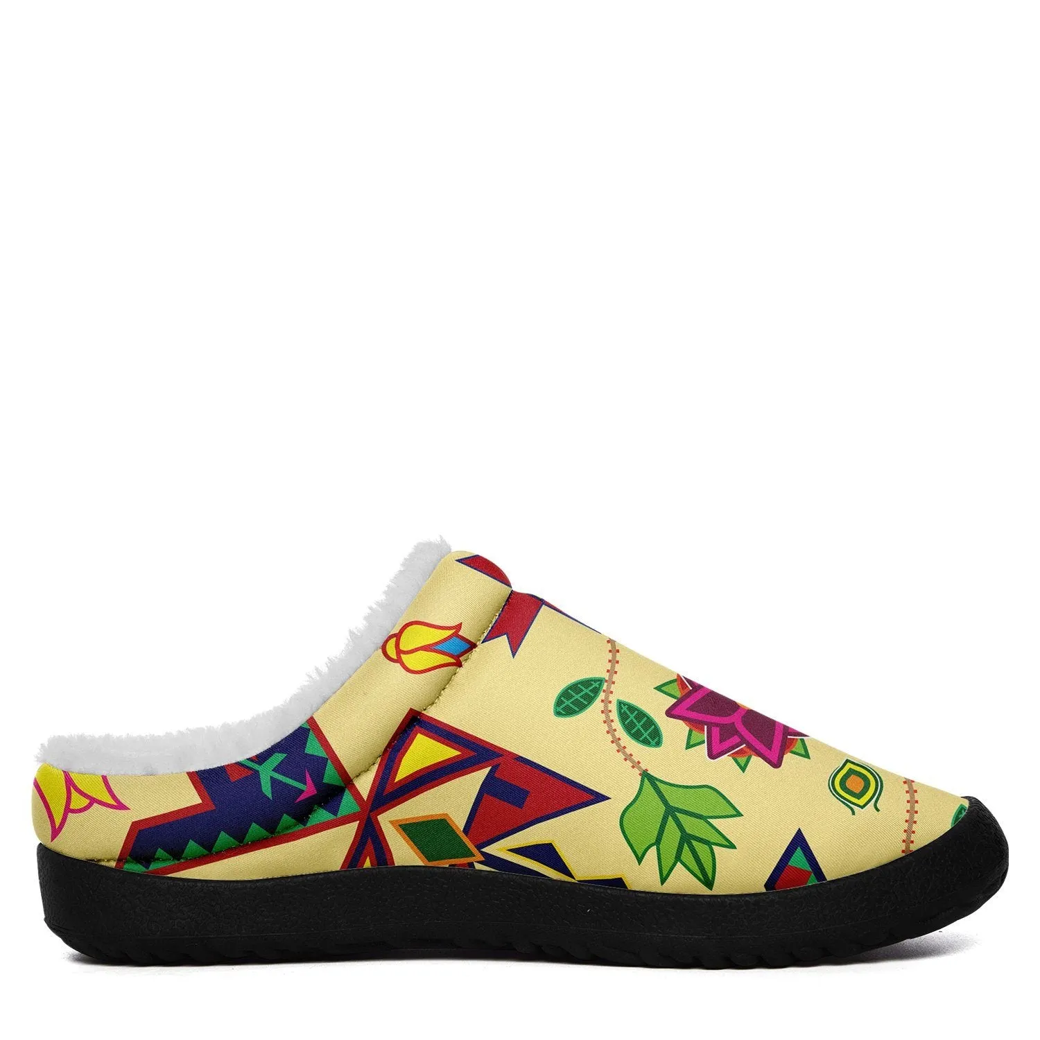 Geometric Floral Spring Vanilla Ikinnii