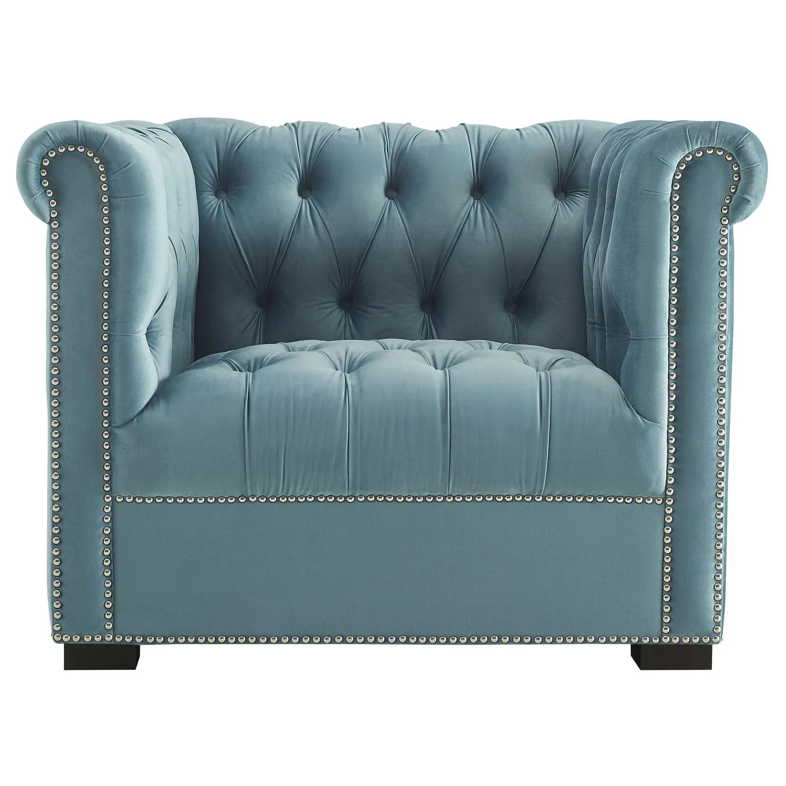 Heritage Upholstered Velvet Armchair