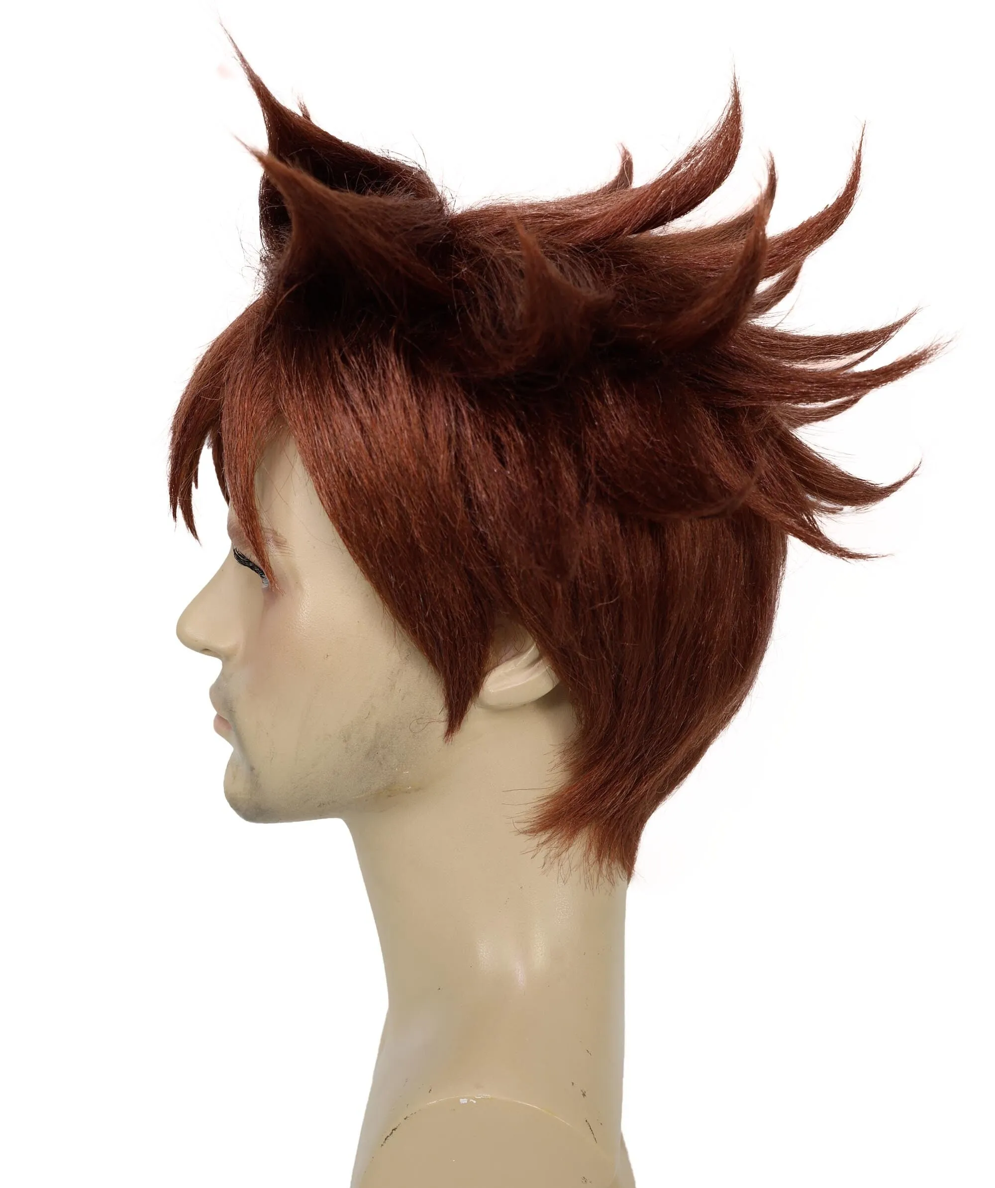 HPO Fiery Crimson Waves Adult Vibrant Red Locks | Cosplay Wig | Flame-retardant Synthetic Fiber
