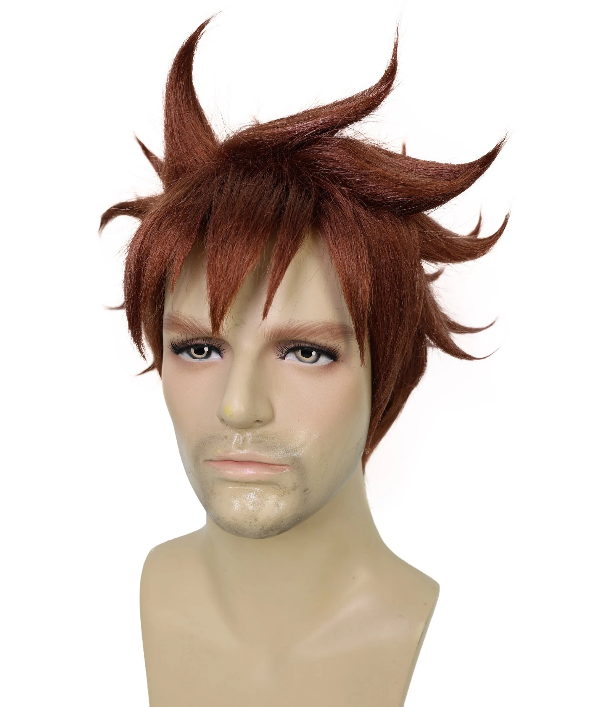 HPO Fiery Crimson Waves Adult Vibrant Red Locks | Cosplay Wig | Flame-retardant Synthetic Fiber