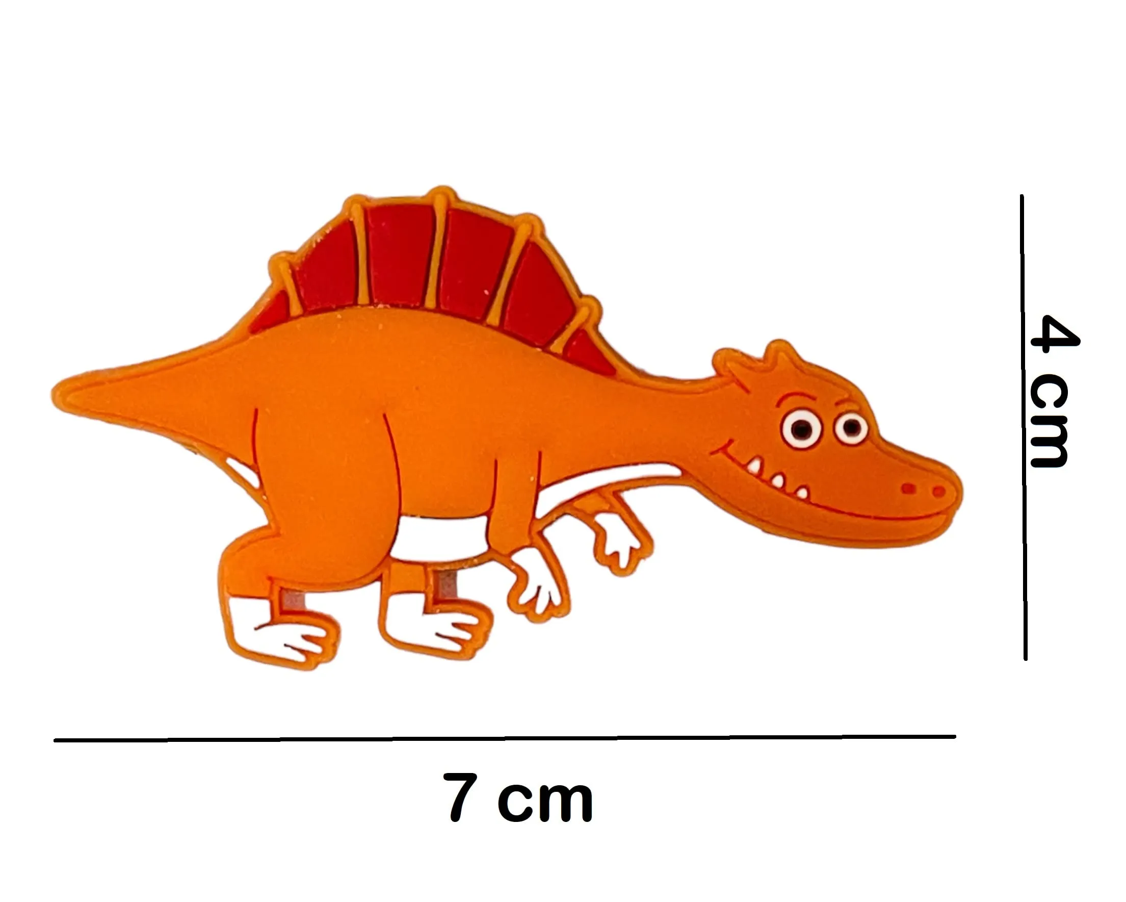 KRIWIN Pack of 5 pcs Dinosaur Theme Silicon Multi Color Fridge Magnets