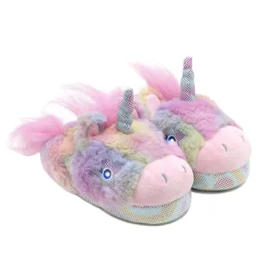 Lara Rainbow Unicorn Slippers