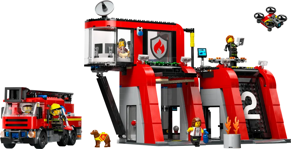 LEGO CITY Fire Station with Fire Truck 60414