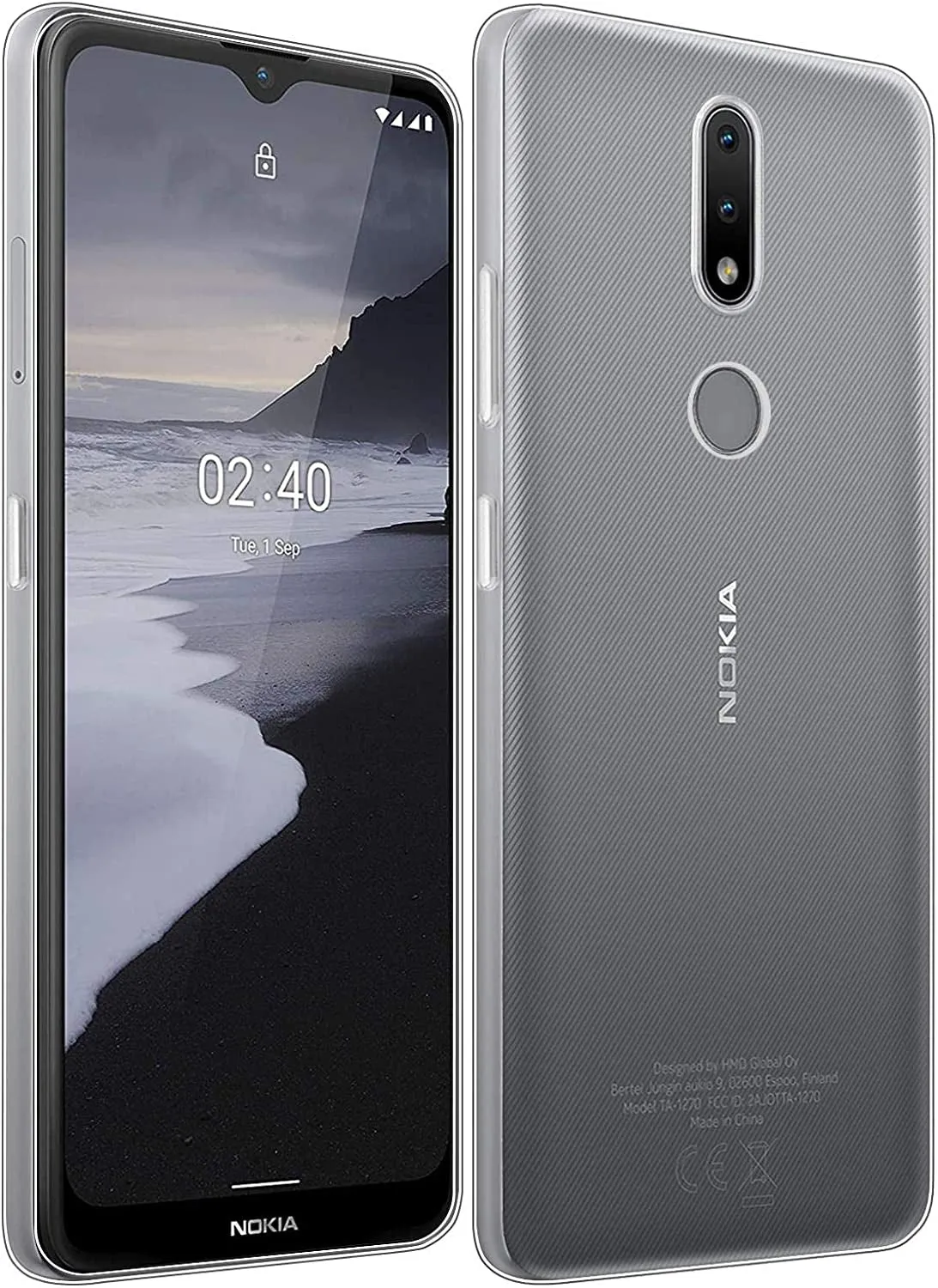 Nokia 2.4 Gel Protective Cover - Transparent / Clear