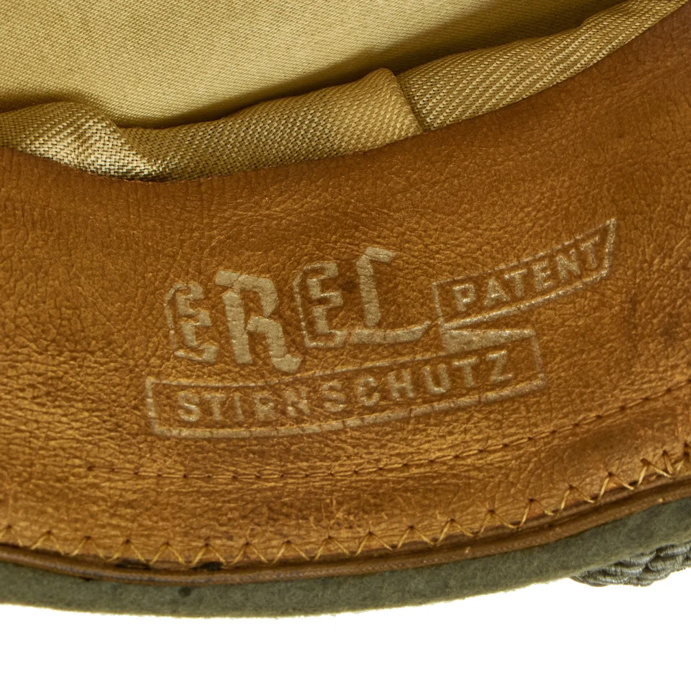 Original German WWII Army Heer Infantry Officer Schirmmütze Visor Cap by EREL - Double Marked