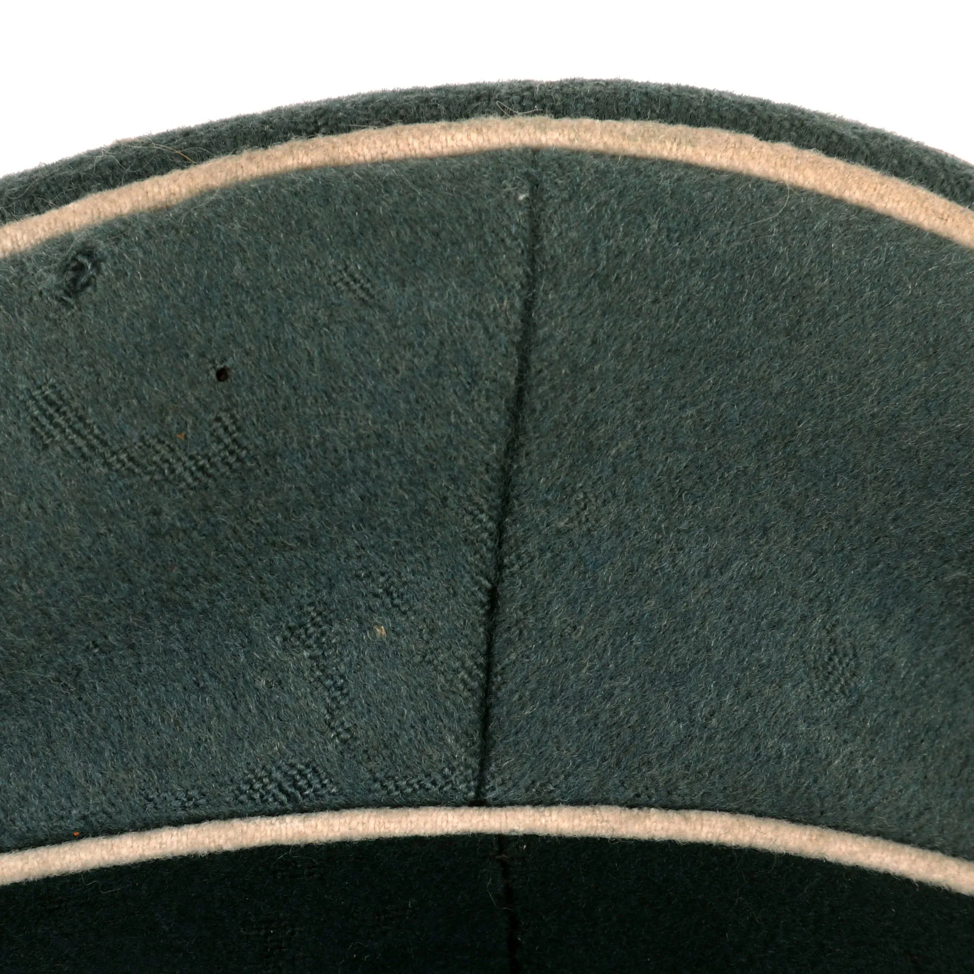 Original German WWII Army Heer Infantry Officers Schirmmütze Visor Crush Cap by Flite - Damaged Chinstrap