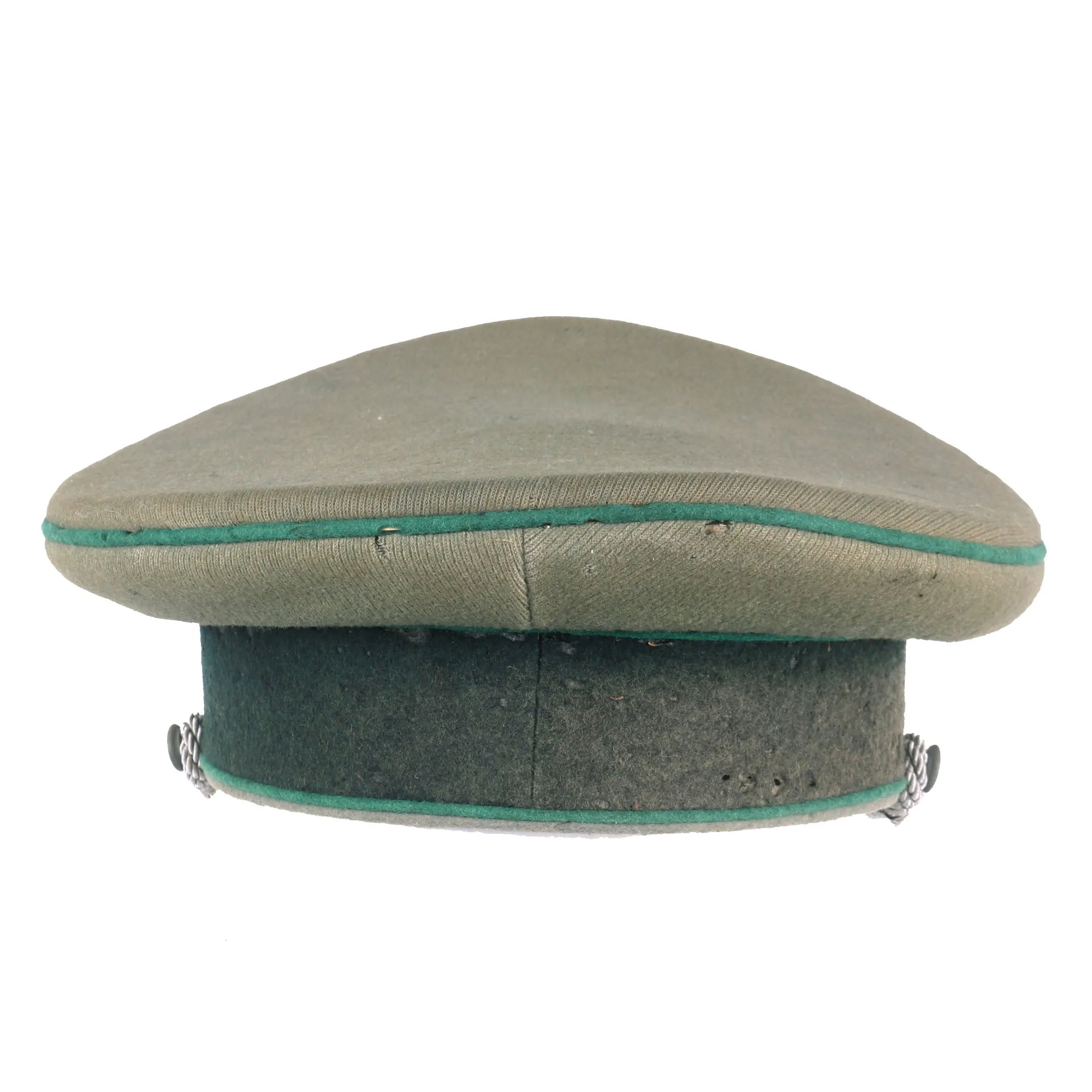 Original German WWII Heer Jäger Officer Schirmmütze Visor Crush Cap by EREL Privat (Double Marked)