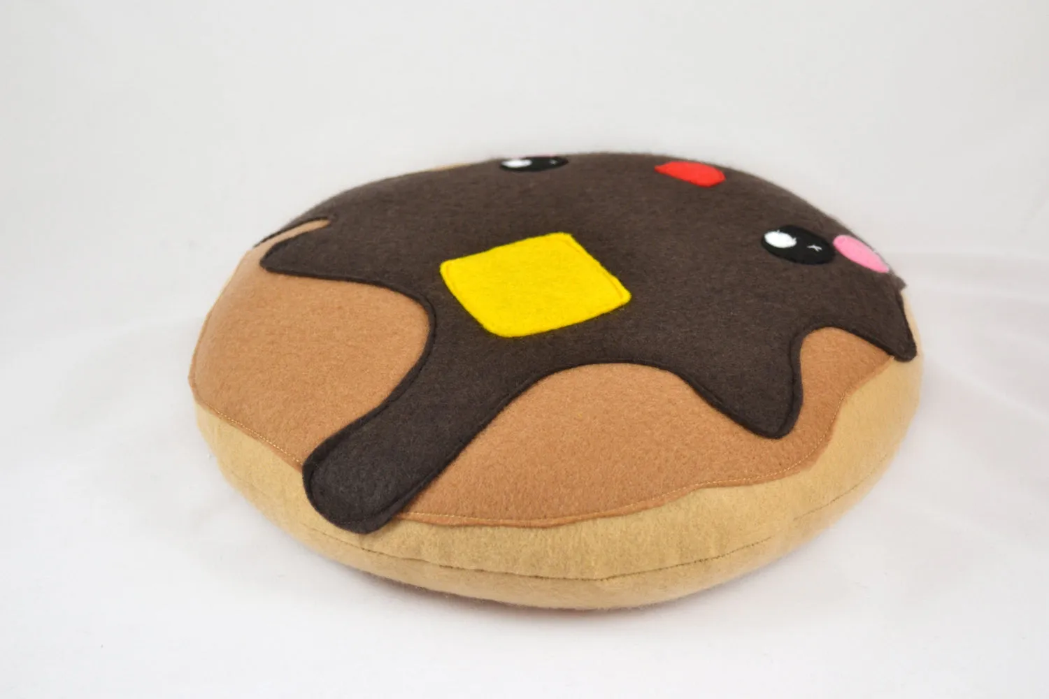 Pancake pillow cushion plushie novelty geekery felt food kawaii happy