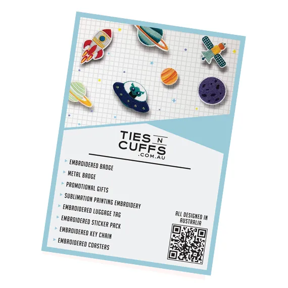 Personalised Patches on Postcards 6cm