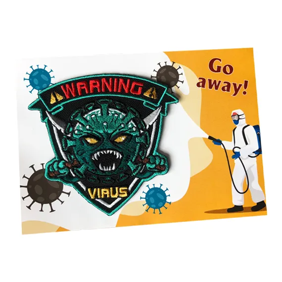 Personalised Patches on Postcards 7cm