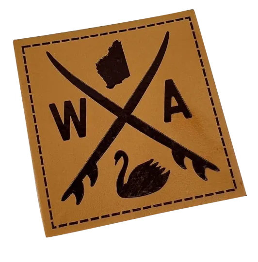 Personalised PU Leather Patch 8cm