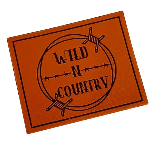 Personalised PU Leather Patch 8cm