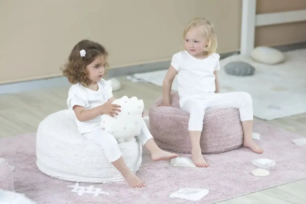 Pouffe "chill" ivory