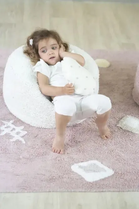 Pouffe "chill" ivory