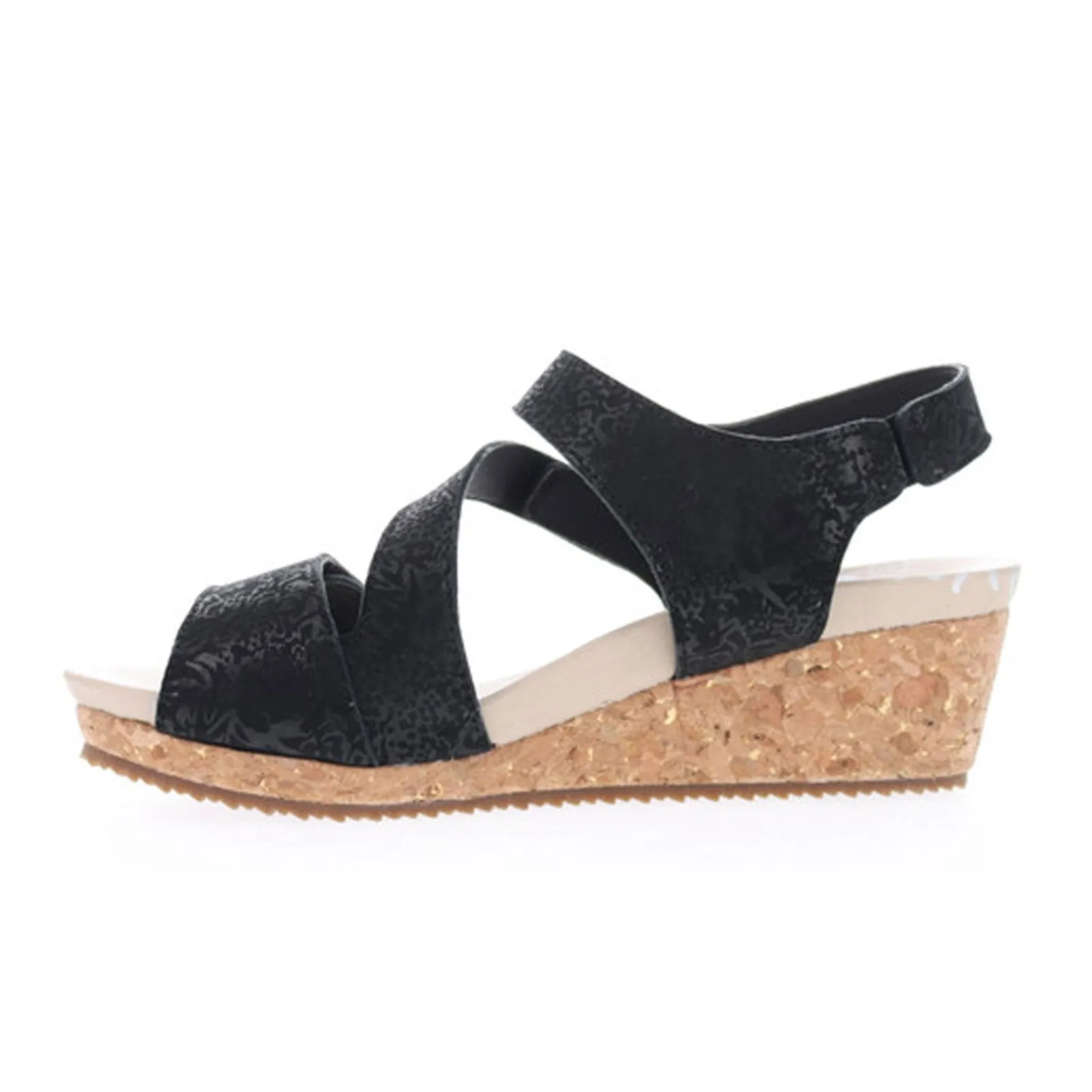 Propet Millie Wedge Sandal (Women) - Black