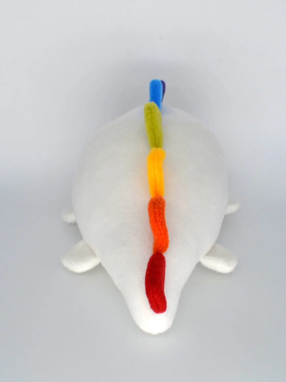 Rainbow dinosaur plushie , handmade kawaii stuffed animal monster cute lime green rawr