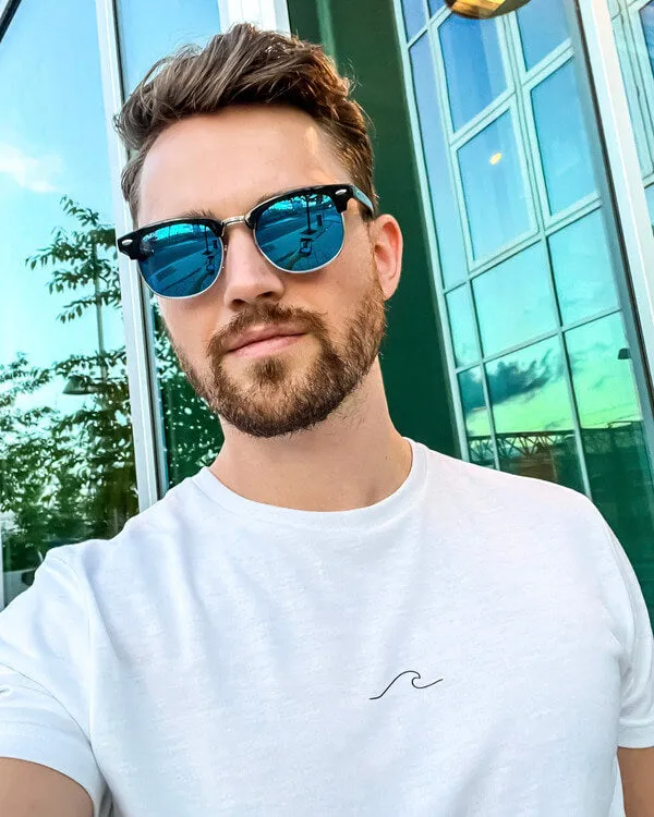 Recycled & Polarized Eco Sunglasses in Blue