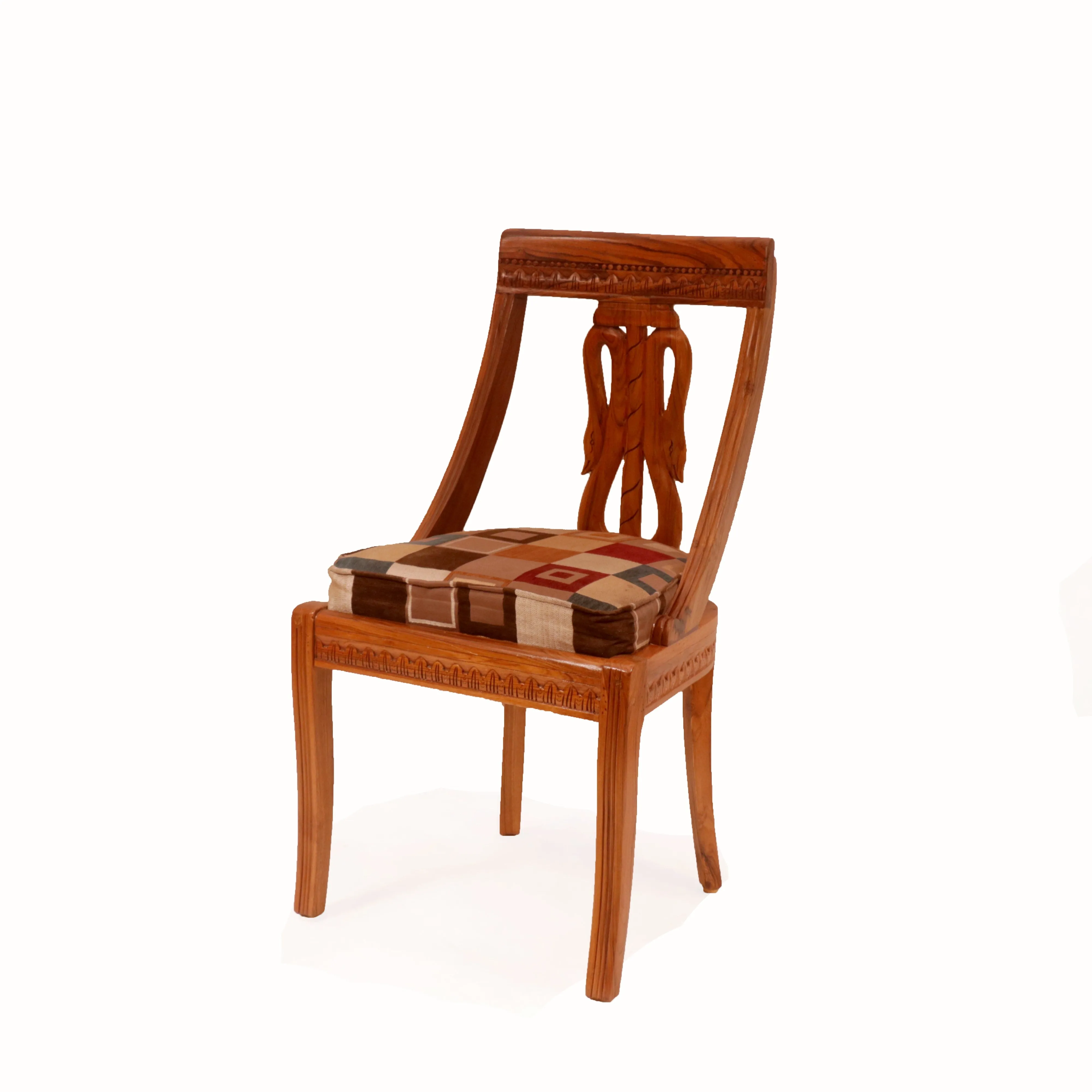 (Set of 2) Flora Wooden Carved Chair