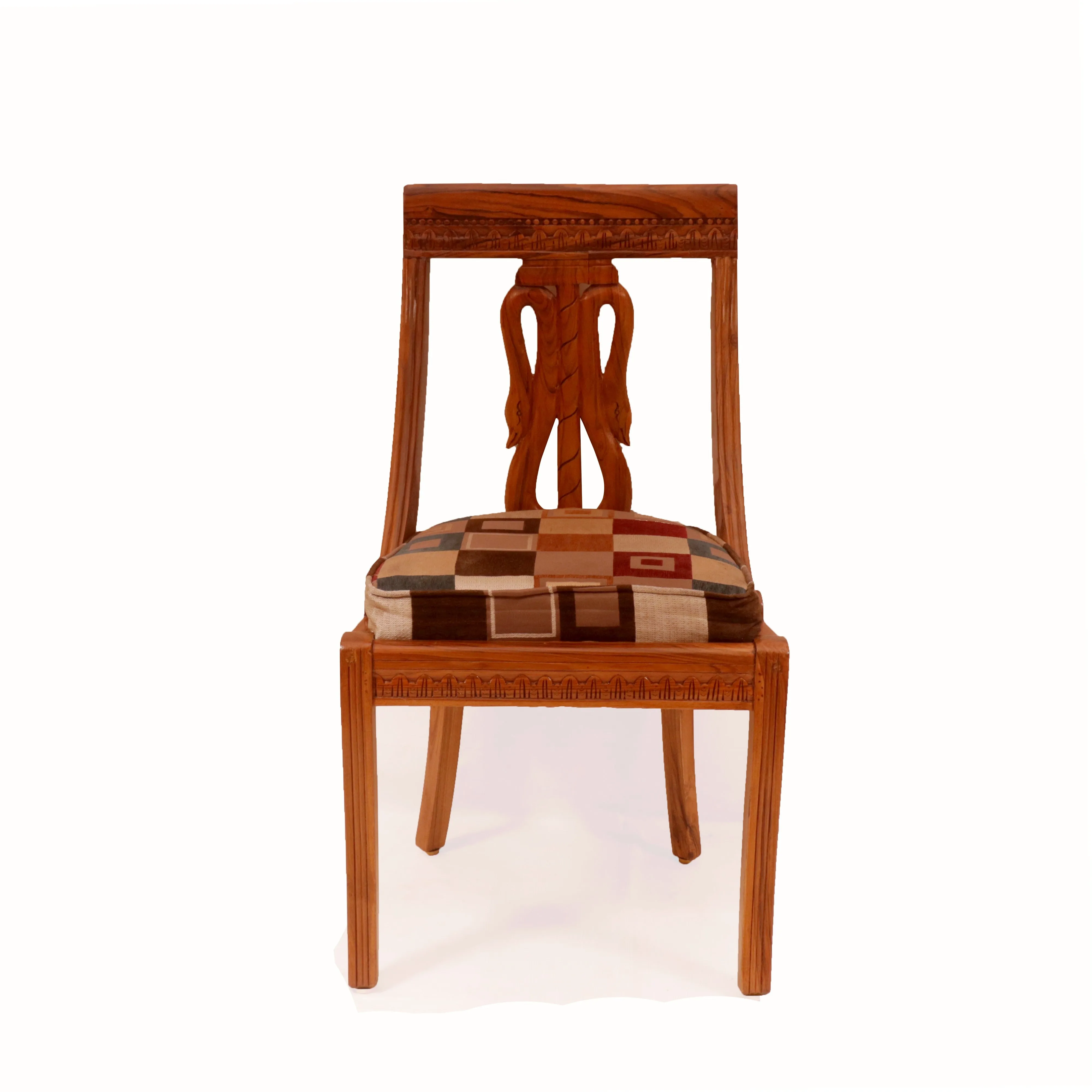 (Set of 2) Flora Wooden Carved Chair