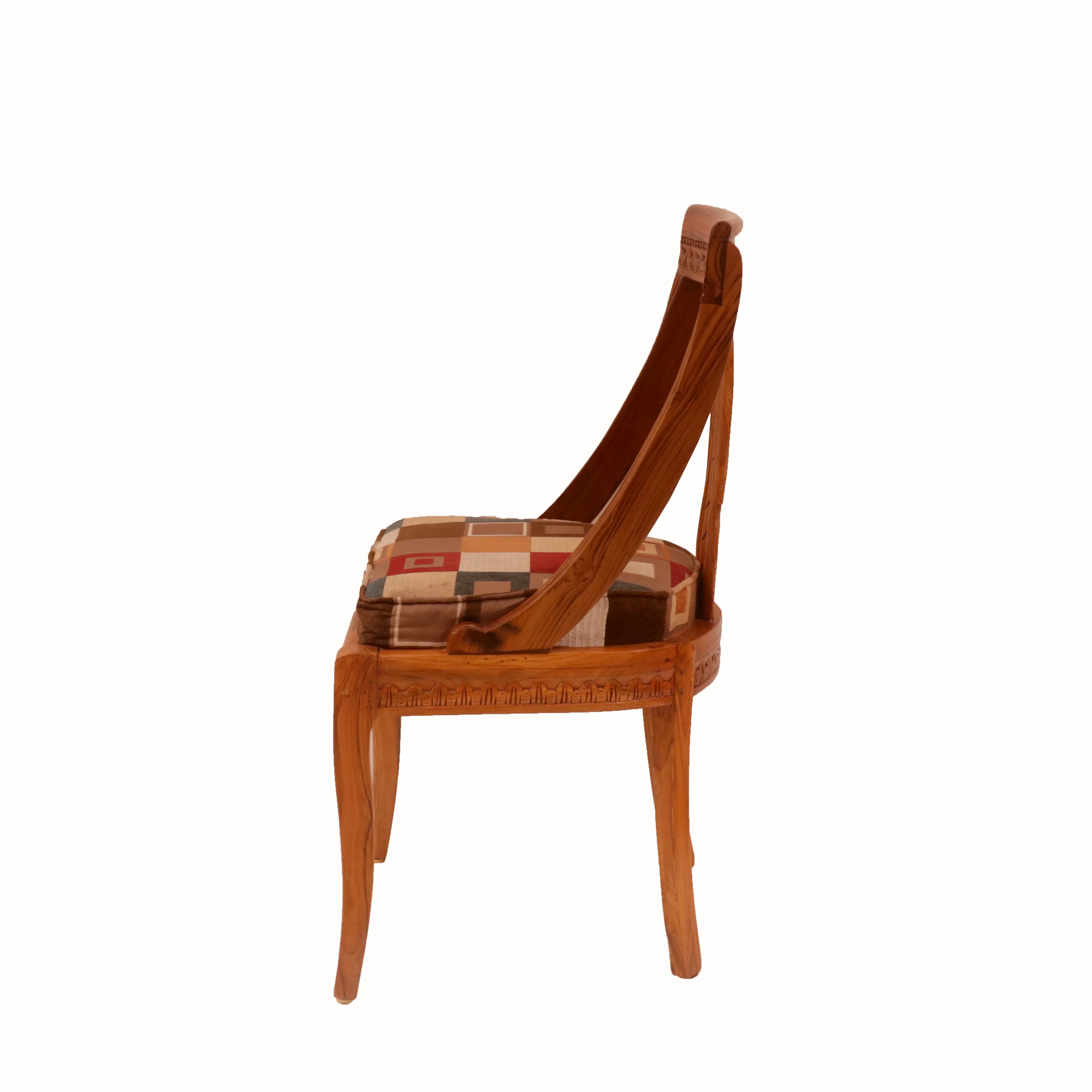 (Set of 2) Flora Wooden Carved Chair