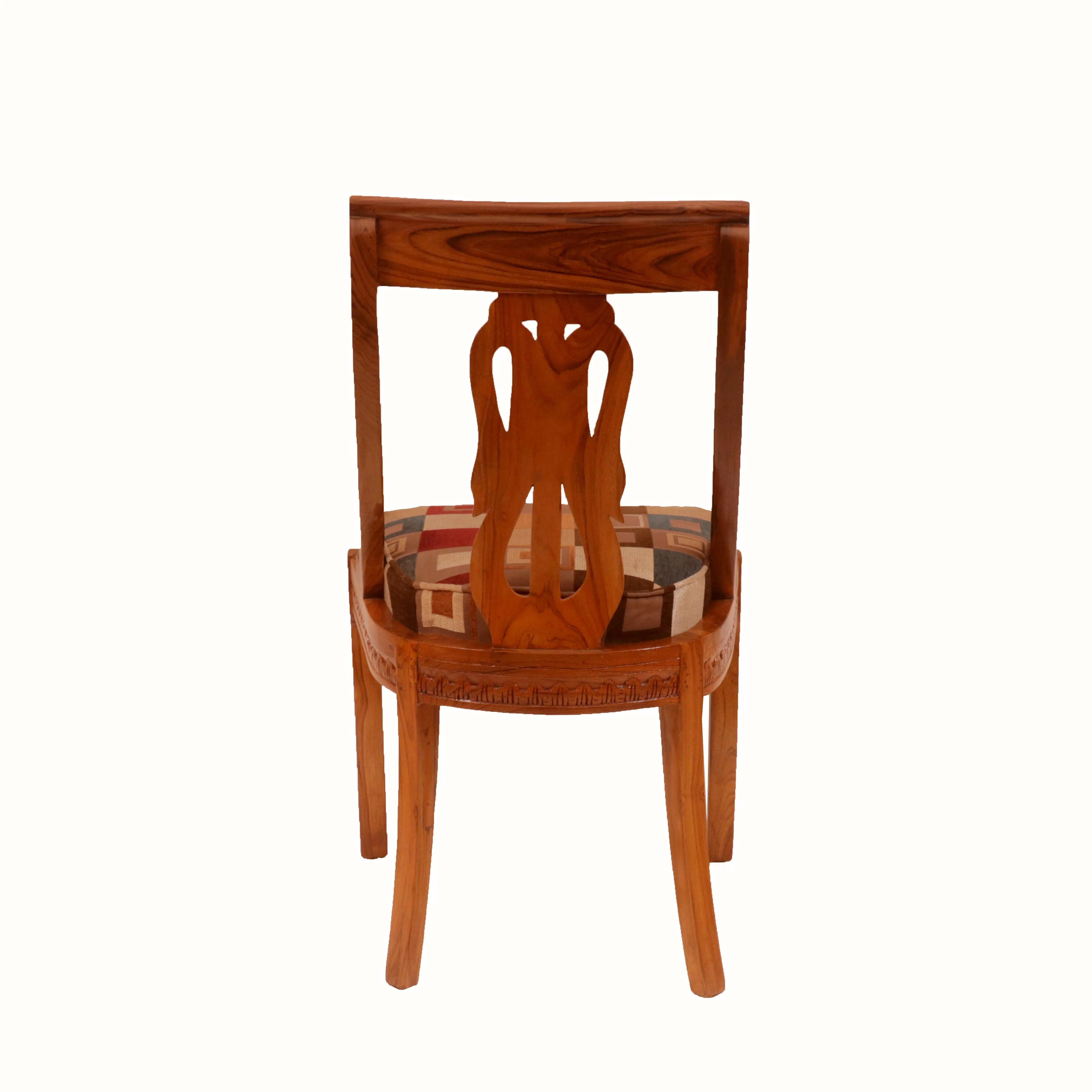 (Set of 2) Flora Wooden Carved Chair