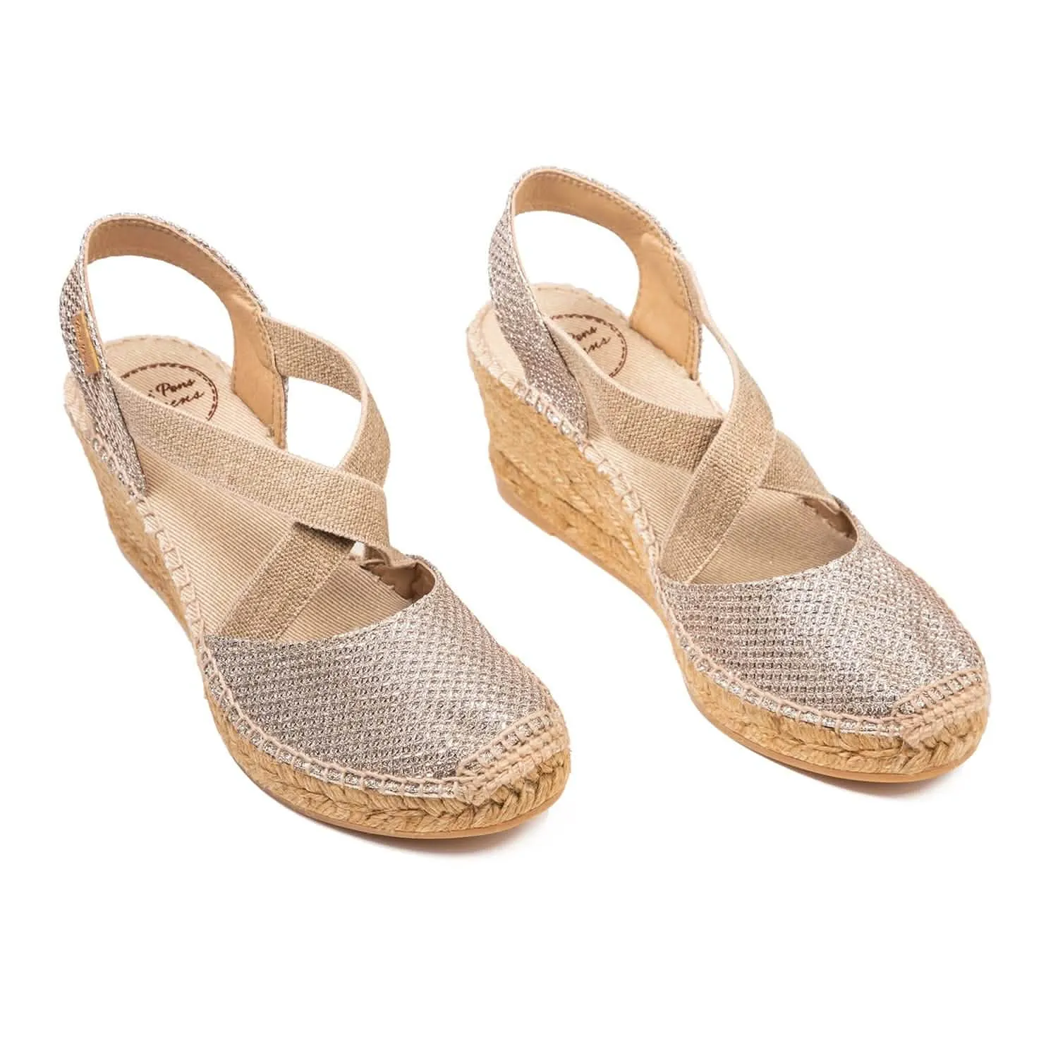 Shimmery Wedge Espadrille for Women - Saba-S