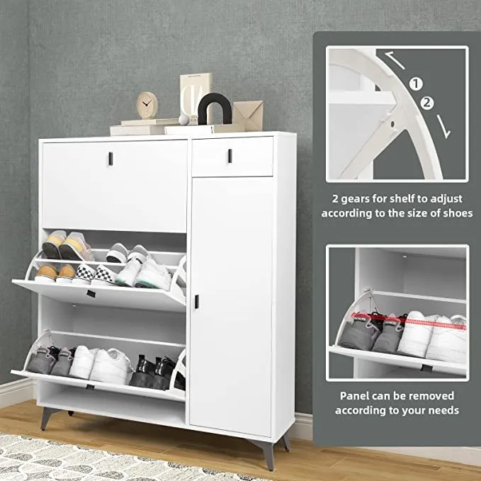 Shoe Storage Cabinet Slim with Door IF004