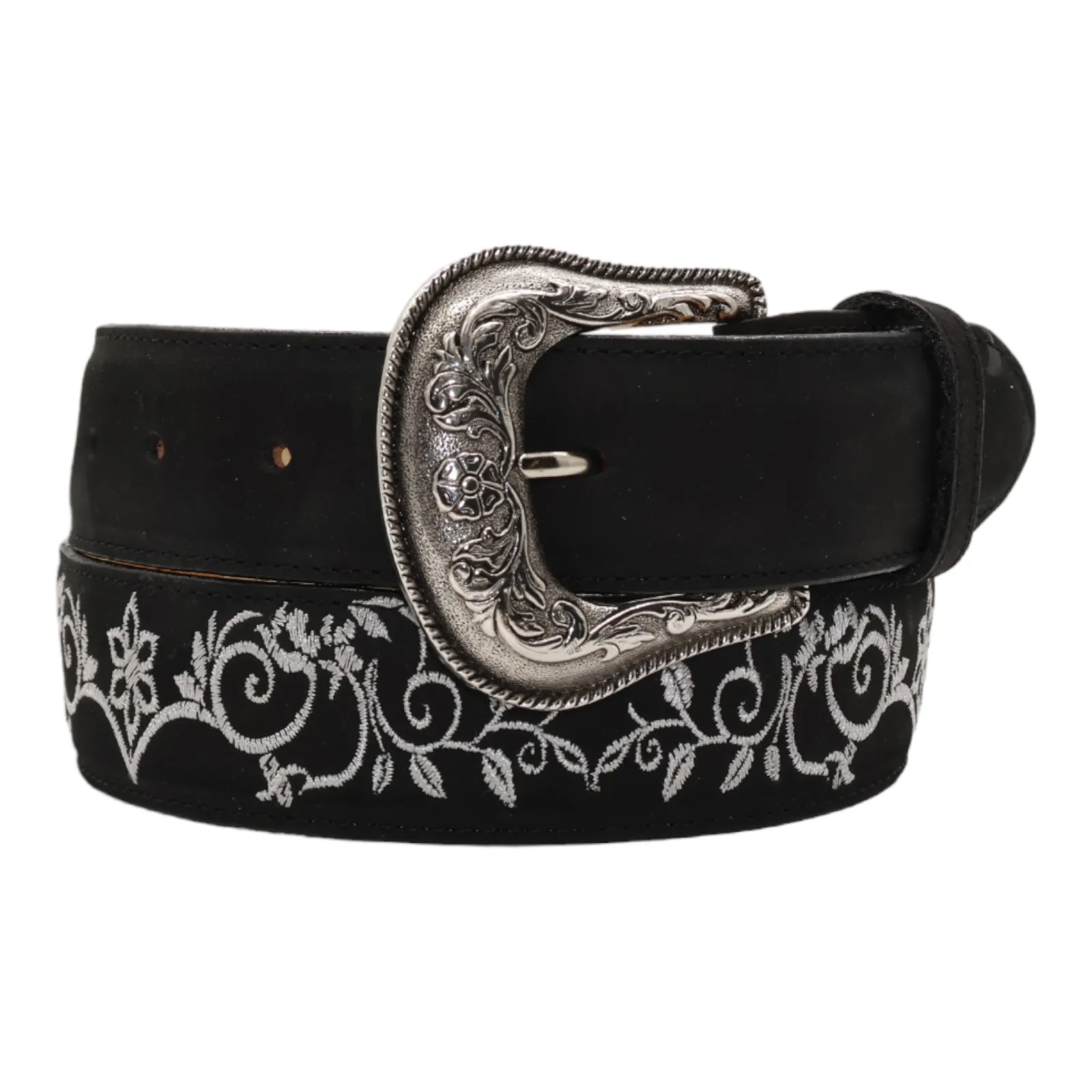 Silverton Jennifer All Leather Western Belt (Black)
