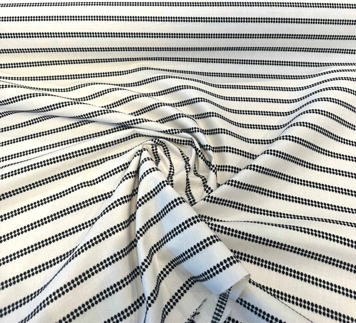 Sunbrella Journey Classic Stripe Ivory Upholstery Outdoor Fabric By the yard