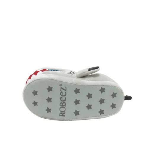 Terry Black Tip Grey Shark Slippers
