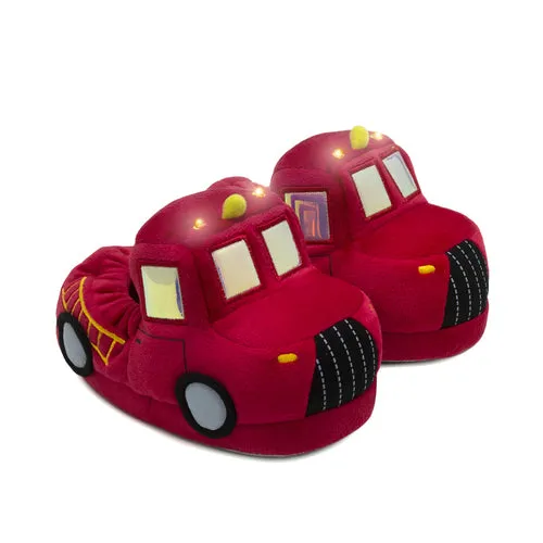 Terry Fire Truck Slippers