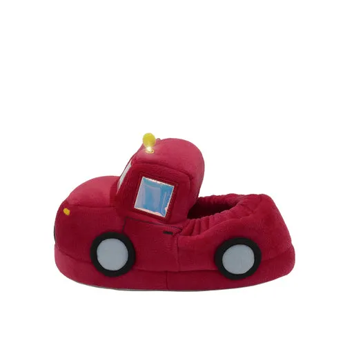 Terry Fire Truck Slippers